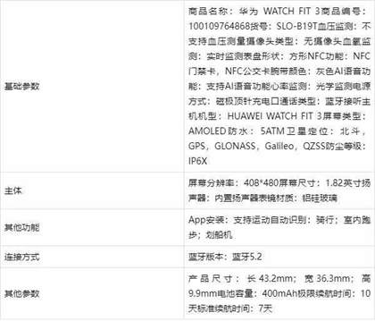 华为watchfit3测评