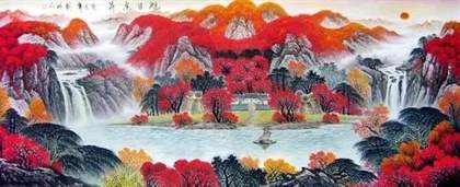 微信头像山水画最旺财的图片 最吉利的山水风景微信头像