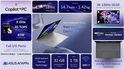 华硕VivobookS15 15.6英寸轻薄笔记本参数配置