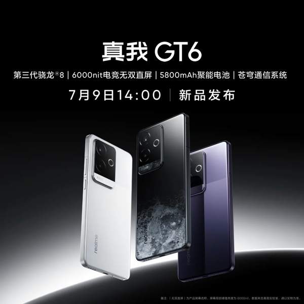 真我GT6最新官方消息 首发苍穹通信系统