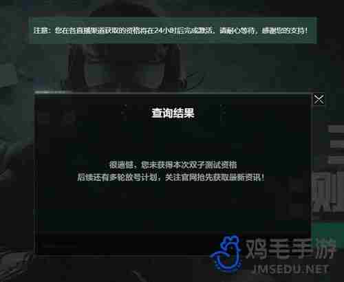 三角洲行动代号双子测试资格怎么查询