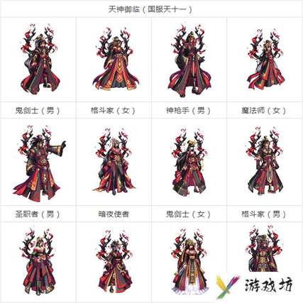 dnf天空套1到12套外观图片大全