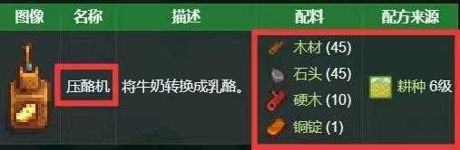 星露谷压酪机怎么得？