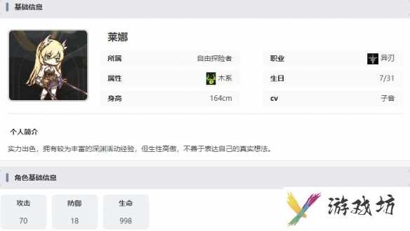 《星落》莱娜技能介绍
