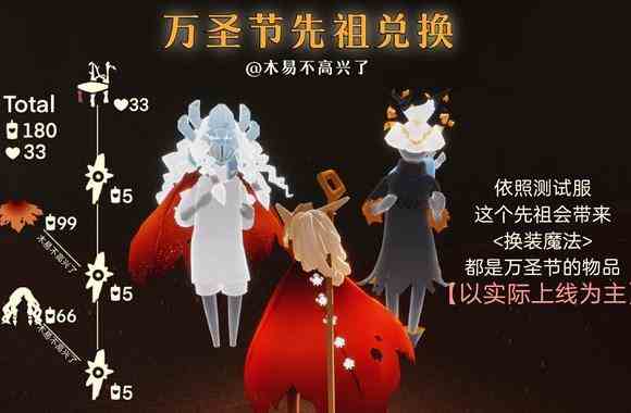 《光遇》万圣节先祖位置及物品兑换一览表