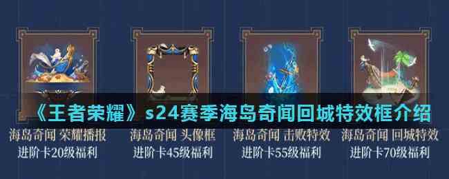 《王者荣耀》s24赛季海岛奇闻回城特效框介绍