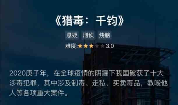 《犯罪大师》猎毒千钧答案分享