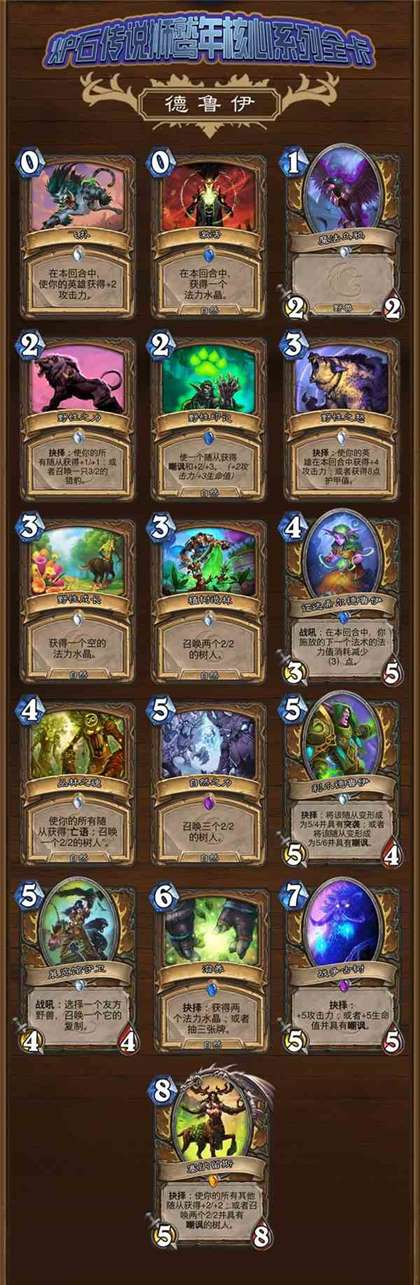 《炉石传说》核心系列卡牌一览