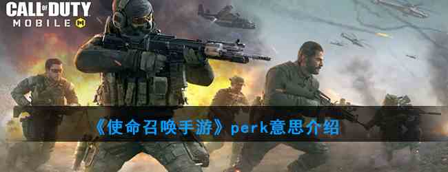 《使命召唤》手游 perk意思介绍
