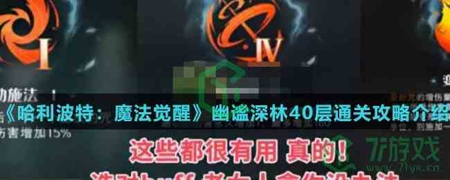 《哈利波特：魔法觉醒》幽谧深林40层通关攻略介绍