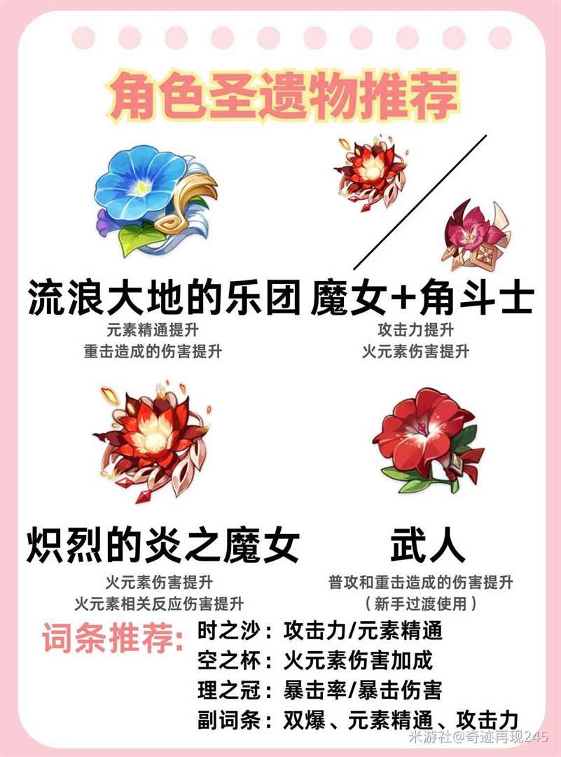 《原神》4.8“烟绯”全方位养成攻略 烟绯武器圣遗物及配队推荐