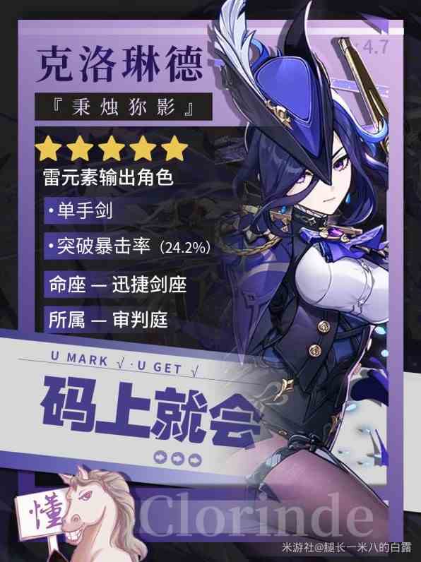 《原神》“克洛琳德”装备队伍搭配推荐，克洛琳德圣遗物怎么选