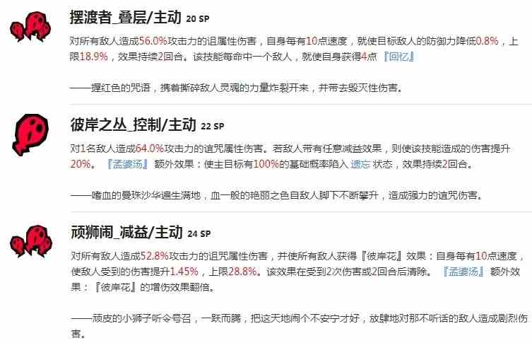 《女神异闻录夜幕魅影》“李瑶玲”技能介绍及养成建议