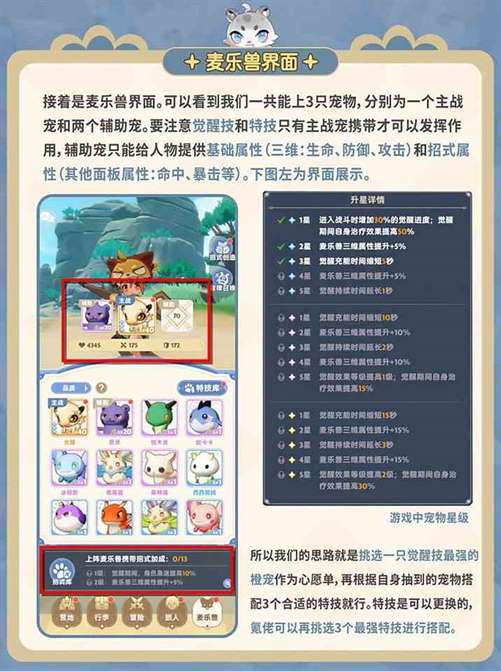 《出发吧麦芬》“麦乐兽”系统玩法介绍 麦乐兽获取方法与推荐