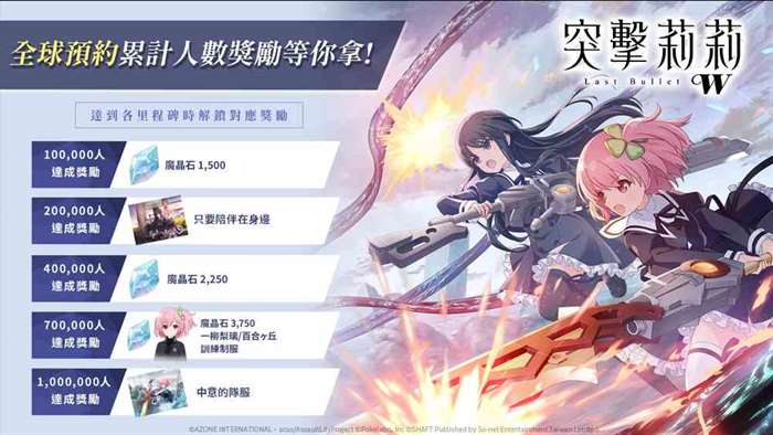So-net 取得《突击莉莉Last Bullet W》国际版独家发行权，预约活动全球同步开跑！