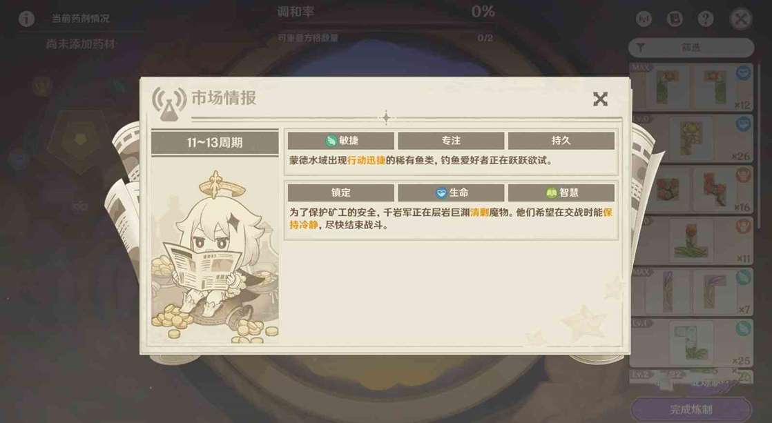 《原神》升炼研巧万策金满奖励攻略 4.5炼药活动攻略