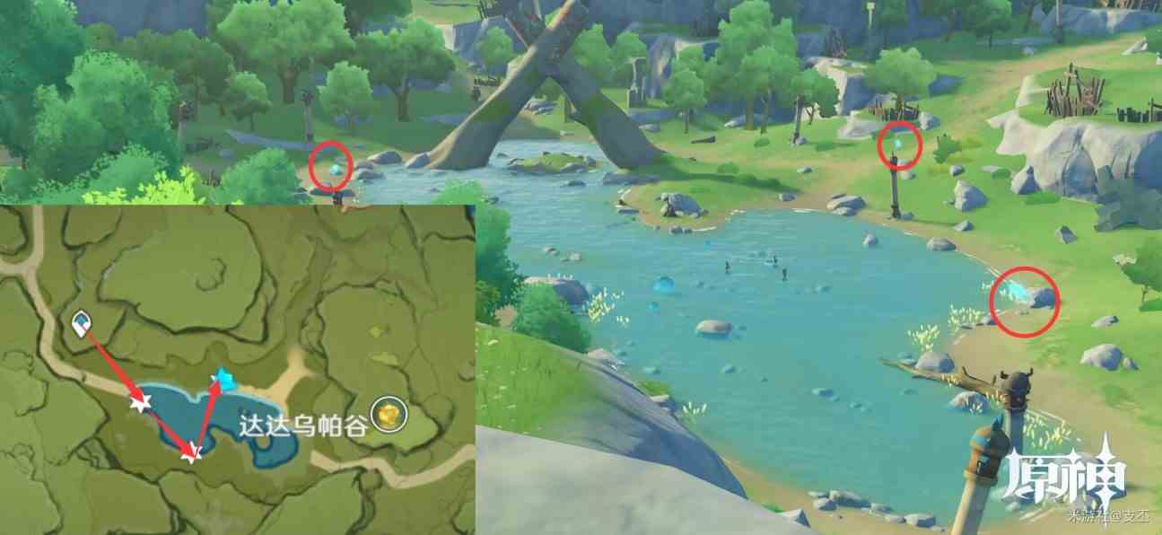 《原神》蒙德全部51只仙灵收集路线