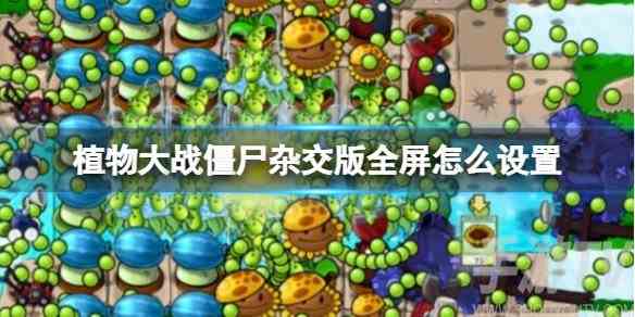 植物大战僵尸杂交版全屏怎么设置 植物大战僵尸杂交版全屏设置方法