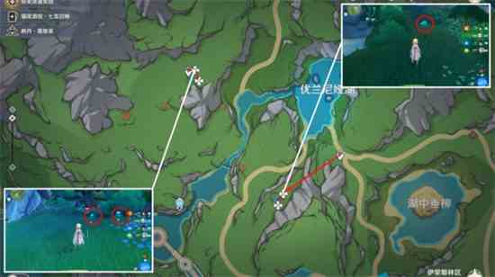 原神湖光铃兰最新高效采集路线图分享