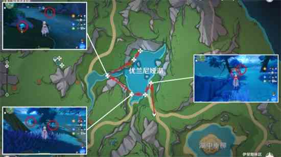原神湖光铃兰最新高效采集路线图分享