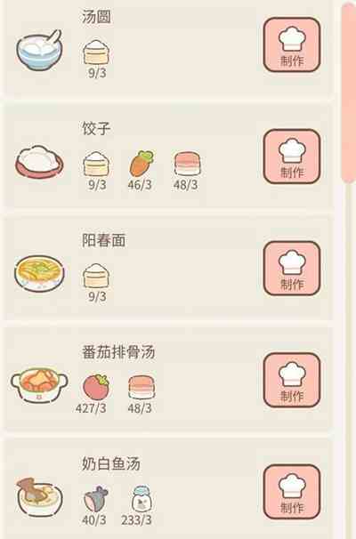 遇见你的猫烹饪菜谱是什么