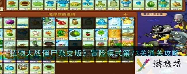 《植物大战僵尸杂交版》冒险模式第73关通关攻略