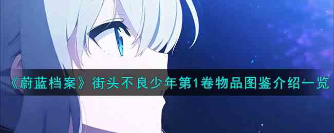 《蔚蓝档案》街头不良少年第1卷物品图鉴介绍一览