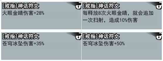 《弓箭侠》神话符文汇总
