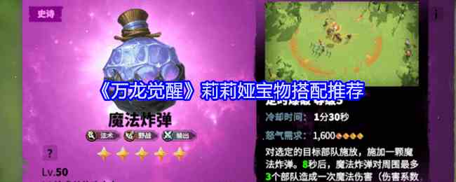 《万龙觉醒》莉莉娅宝物搭配推荐