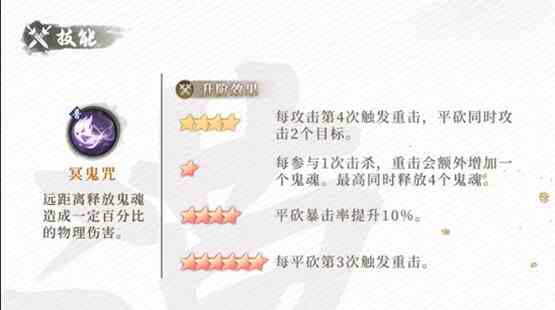《新不良人手游》大贺枫技能一览