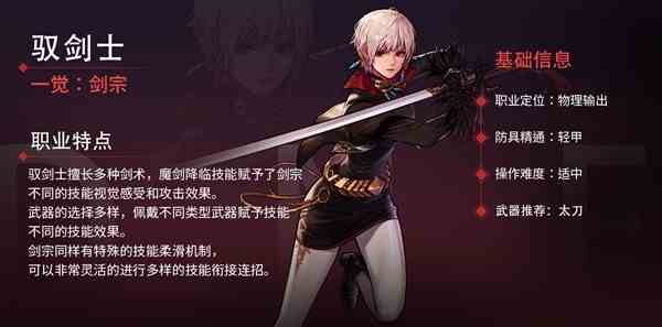 《地下城与勇士：起源》女鬼剑各职业一览