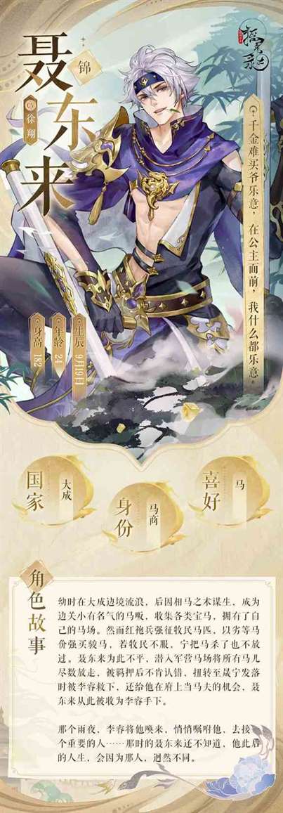 《摇光录：乱世公主》聂东来人物介绍