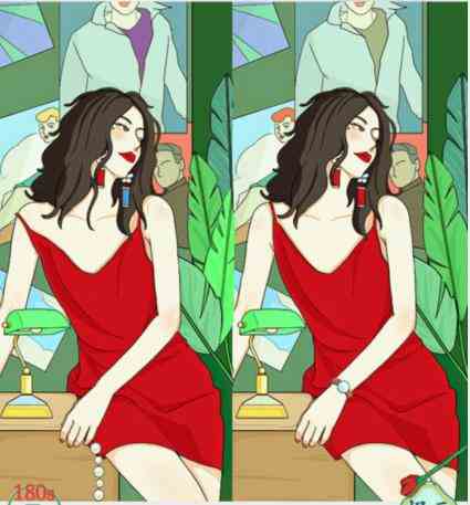 《疯狂梗传》美女找不同58通关攻略
