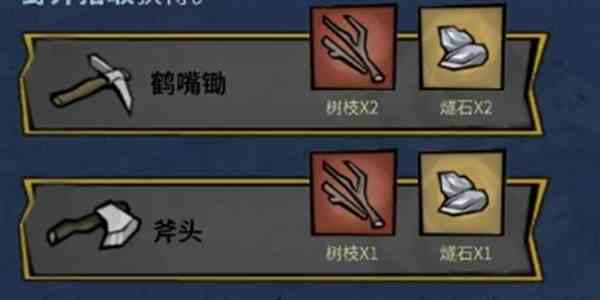 《饥困荒野》矿材作用大全