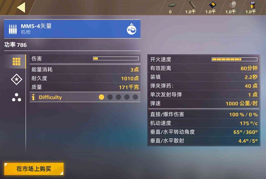 《创世战车》机枪类武器分类