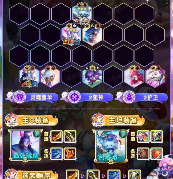 《云顶之弈手游》7D莲华狙阵容强度一览