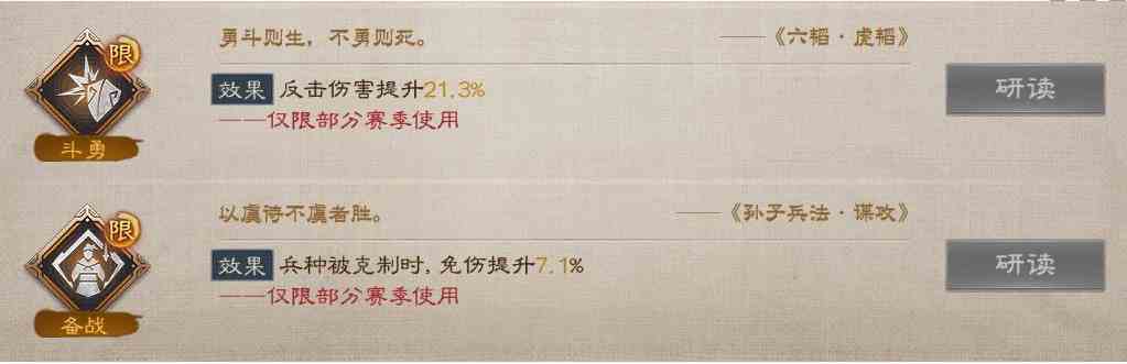 《三国志战棋版》S4赛季兵书一览