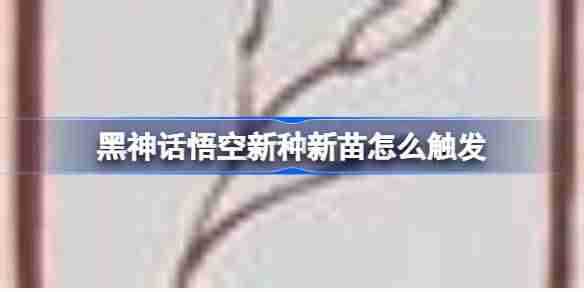 《黑神话悟空》新种新苗触发攻略
