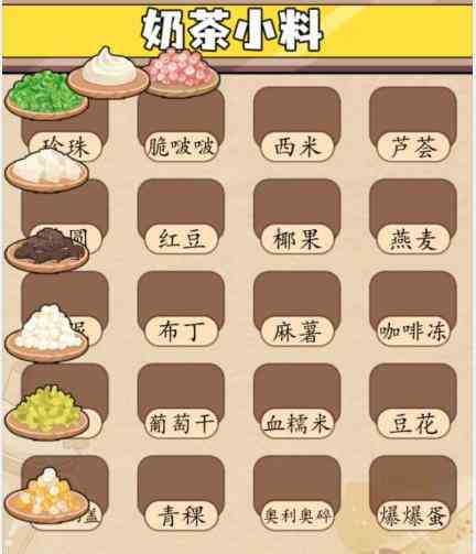 《汉字找茬王》奶茶小料通关攻略
