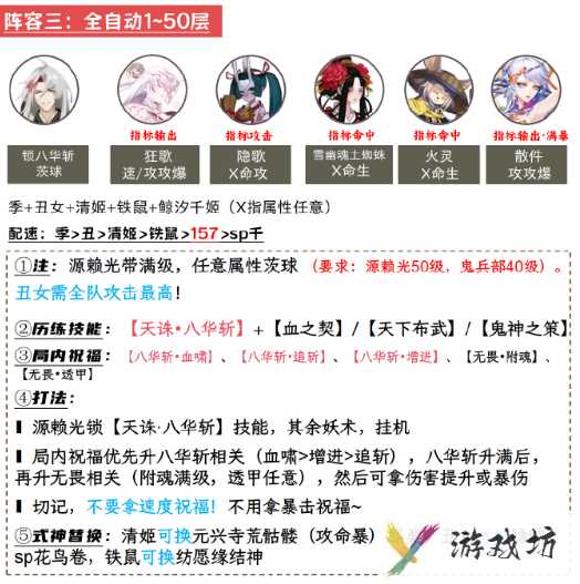《阴阳师》鬼兵演武阵容搭配攻略