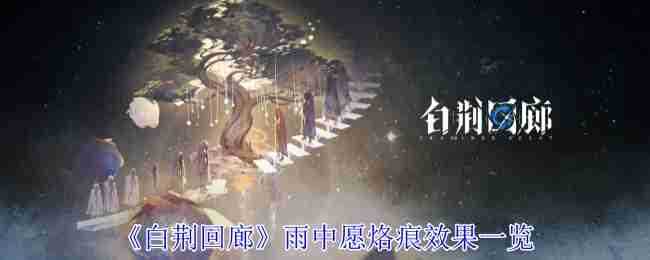《白荆回廊》雨中愿烙痕效果一览