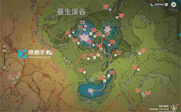 原神蔓生溪谷南部欢兴礼券收集详情 原神蔓生溪谷南部欢兴礼券收集攻略