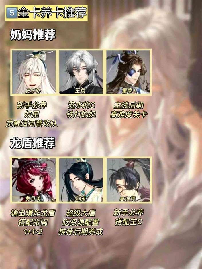 如鸢开服新手推荐什么角色 代号鸢国服新手密探推荐