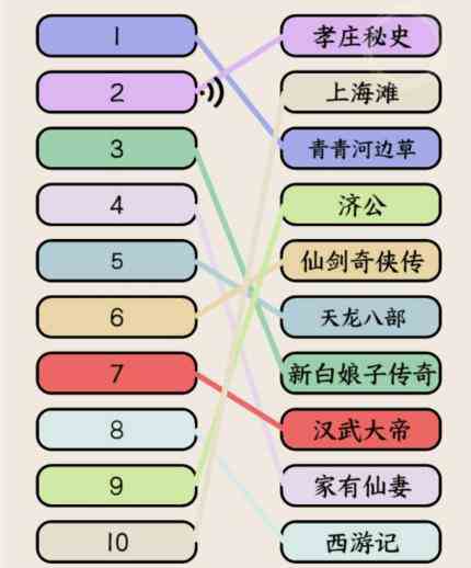《就我眼神好》影视主题曲听音乐片段连线对应电视剧通关攻略