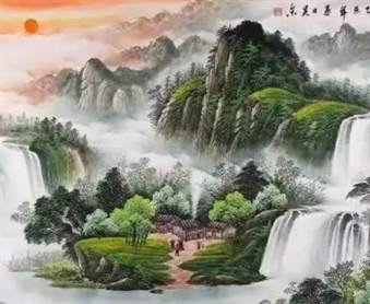 最佳招财进宝的微信山水画头像推荐，带来好运与财富的吉祥山水风景微信头像精选