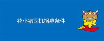加入花小猪网约车平台：司机注册条件全解析及简易流程指南