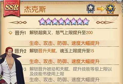 《航海王燃烧意志》红发角色晋升详解：解锁天赋与超奥义之路径指南