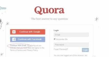 如何注册quora网站账号