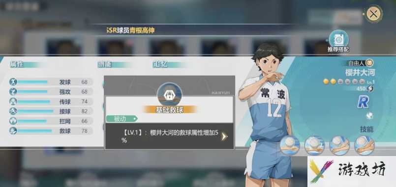 排球少年手游樱井大河深度解析