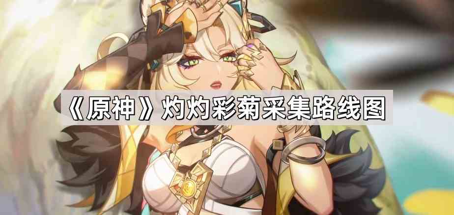 《原神》灼灼彩菊采集路线图